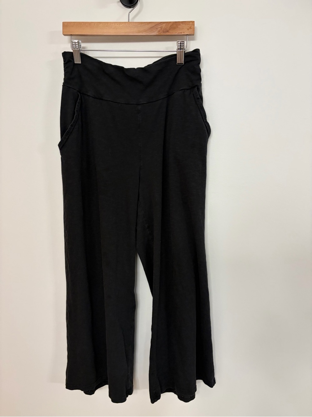 Toad&Co Chakra Black Wide-Leg Pull-On Pants